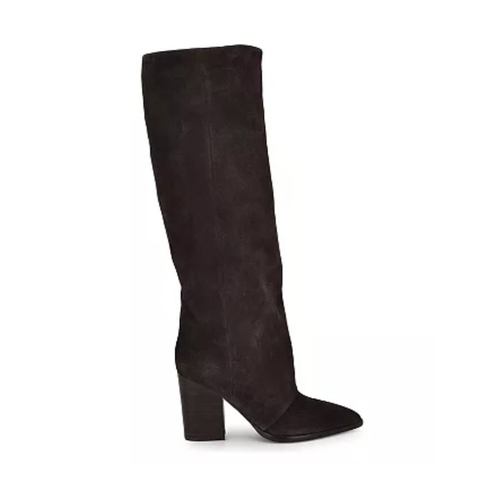 Nine West Chicke Women's Block Heel High Shaft Dress Boots‎ SZ: 10